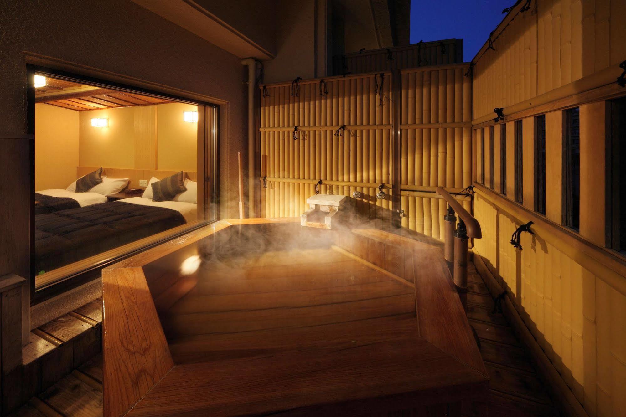 아사야 호텔 닛코 시 외부 사진 A private onsen